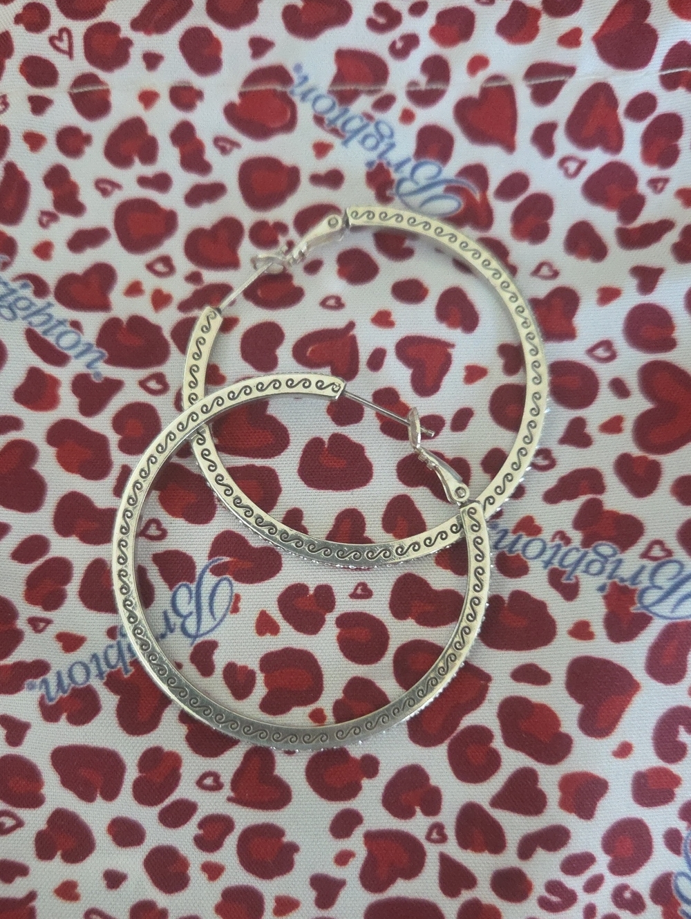 BRIGHTON Meridian Silver 2 Inch Hoops.